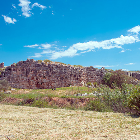Ancient Tiryns Cyclopean Walls